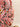 Runder Kissenbezug - Leyli Rose, Detail des handgedruckten Blockdruckmotivs