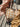 Daily Bag Lotus Café, detalle del motivo lotus block print impreso a mano