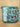 Ofenhandschuh Jodhpur Bleu, Detail des handgedruckten Indigo-Blockdruckmotivs