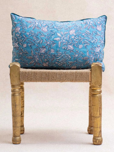 Kissenbezug Essaouira 30×50 cm in Blockdruck, handgefertigt in Jaipur - Kirane