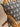 Riesenkissenbezug - Lotus Noir - XL 110x55cm, Detail des handgedruckten Blockdruckmotivs