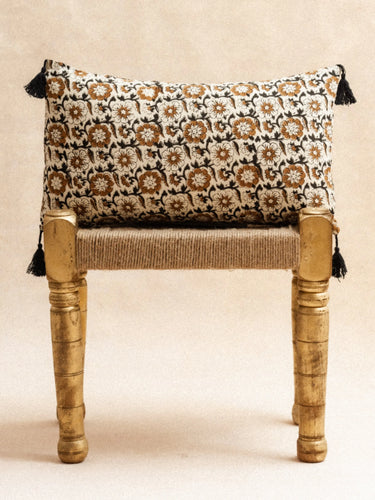 Kissenbezug Lilou 30×50 cm in handwerklichem Blockdruck, handgefertigt in Jaipur - Kirane