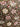 Kissenbezug - Nimbu kaki volant - 45x45cm, Detail des handgedruckten Blockdruckmotivs