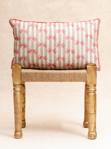 Kissenbezug - Saheli Pink - 30x50cm, Kissenbezug in handwerklichem Blockdruck, handgefertigt in Jaipur - Kirane