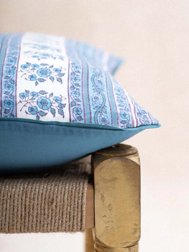 Kissenbezug - Tanger, Detail des handgedruckten Blockdruckmotivs