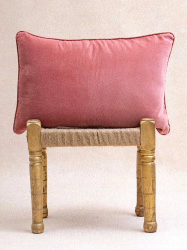 Funda de Cojín - Terciopelo - Rose Blush, funda de cojín en terciopelo artesanal - Kirane