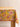 Tischdecke - Neiroli Jaune Soleil, Detail des handgedruckten Blockdruckmotivs