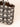 Bolso acolchado Lotus Noir puesto, bolso artesanal en block print - Kirane