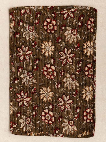 Stoff-Tischset - Nimbu Kaki in Baumwoll-Blockdruck, handgefertigt in Jaipur - Kirane