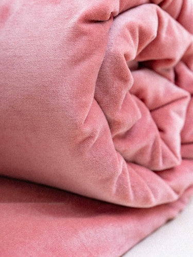 Sofa Cover - Terciopelo liso - Rose Blush - 85x185cm KIRANE