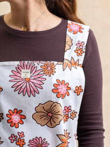 Delantal Japonés - Seventies Flower KIRANE