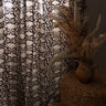 Vorhang - Lotus Noir - 110x270cm in Baumwoll-Blockdruck, handgefertigt in Jaipur - Kirane