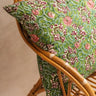 Riesenkissenbezug - Hara Grün - XL 110x55cm, in handwerklichem Blockdruck, handgefertigt in Jaipur - Kirane