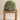 Housse de Coussin Rond - Hara Vert, coussin rond en block print artisanal, fait main à Jaipur - Kirane