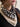 Foulard Damier Noir, détail du motif damier noir block print imprimé main