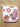 Gant de cuisine Seventies Flower, détail du motif floral rétro block print