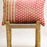 Kissenbezug Boutis 40×60 cm in handwerklich gesteppter Baumwolle, handgefertigt in Jaipur - Kirane