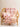 Housse de coussin Flower Seventies, détail du motif floral rétro block print
