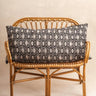 Riesenkissenbezug - Lotus Noir - XL 110x55cm, in handwerklichem Blockdruck, handgefertigt in Jaipur - Kirane