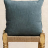 Kissenbezug Khadi - Bleu Brume - 45x45cm, Kissenbezug in handgewebtem Khadi aus Rajasthan - Kirane