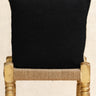 Kissenbezug Khadi - Noir - 45x45cm, Kissenbezug in handgewebtem Khadi aus Rajasthan - Kirane