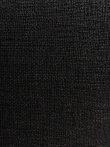 Funda de Cojín Khadi - Noir - 45x45cm, detalle de la textura khadi tejida artesanalmente