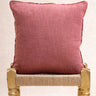 Khadi Kissenbezug Rose Blush, Nahaufnahme des handwerklichen Gewebes - Kirane