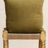 Funda de cojín khadi sauge 45×45 cm en algodón tejido a mano en Rajastán - Kirane