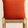 Funda de Cojín Khadi - Terracotta - 45x45cm, funda de cojín en khadi tejido a mano en Rajastán - Kirane