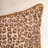 Kissenbezug Léopard Fauve 45×45 cm in handwerklichem Blockdruck, handgefertigt in Jaipur - Kirane