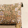 Kissenbezug Lili Brown 30×50 cm in handwerklichem Blockdruck, handgefertigt in Jaipur - Kirane