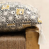 Funda de cojín Module Ocre 30×50 cm en block print artesanal, hecho a mano en Jaipur - Kirane