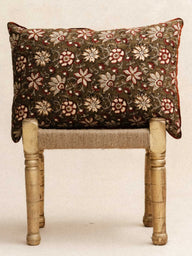 Kussenhoes - Nimbu Kaki, kussenhoes in artisanale blockprint, handgemaakt in Jaipur - Kirane