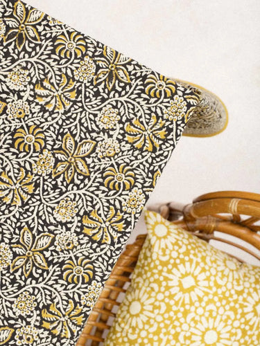 Tischdecke - Nimbu, Detail des handgedruckten Blockdruckmotivs