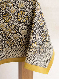 Nappe - Nimbu en coton block print artisanal, fait main à Jaipur - Kirane