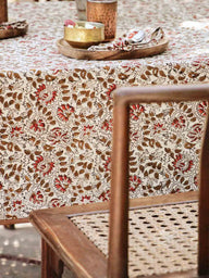 Nappe - Pati en coton block print artisanal, fait main à Jaipur - Kirane