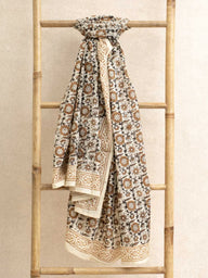 Pareo - Foulard - Lilou in cotone block print artigianale, fatto a mano a Jaipur - Kirane
