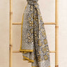 Pareo - Pañuelo - Nimbu en algodón block print artesanal, hecho a mano en Jaipur - Kirane