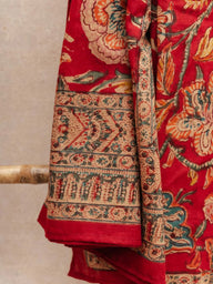 Paréo - Foulard - Neiroli Pourpre en coton block print artisanal, fait main à Jaipur - Kirane