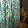 Vorhang - Jodhpur Bleu - 110x270cm in Baumwoll-Blockdruck, handgefertigt in Jaipur - Kirane