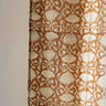 Cortina - Lotus Café - 110x270cm en algodón block print artesanal, hecho a mano en Jaipur - Kirane