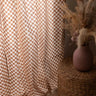 Vorhang - Damier Café - 110x270cm in Baumwoll-Blockdruck, handgefertigt in Jaipur - Kirane