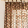 Cortina - Nimbu Kaki - 110x270cm en algodón block print artesanal, hecho a mano en Jaipur - Kirane