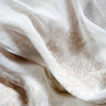 Cortina - Voile de Lin Blanc - Ombre - 110x290cm en velo de lino natural, acabado artesanal - Kirane