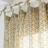 Cortina - Yellow Star - 110x270cm en algodón block print artesanal, hecho a mano en Jaipur - Kirane