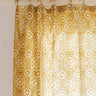 Cortina - Yellow Sun - 110x270cm en algodón block print artesanal, hecho a mano en Jaipur - Kirane