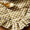Set de table coton - Vichy Café, mise en situation table dressée - art de la table artisanal