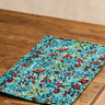 Stoffen placemat - Jodhpur Blauw, sfeerbeeld gedekte tafel - artisanaal tafelgerei