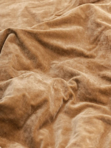 Sofa Cover - Velours uni - Beige Sable - 85x185cm - Kirane