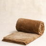 Sofa Cover - Velours uni - Beige Sable - 85x185cm - Kirane